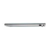 Closed side view of HP 15-fc0623AU Laptop showing metallic silver body with USB port and power connector.