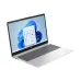Front view of HP 15-fc0625AU Laptop with Windows 11 Start menu open on silver body and black bezel display.
