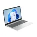 Front view of HP 15-fc0633AU Laptop with Windows 11 Start menu open on silver body and black bezel display.