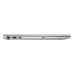 A straight-on side view of the silver HP 15-fd0275TU laptop, showing its slim profile and USB-A, USB-C, and HDMI ports.