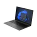 Angled front view of HP 240R G10 Laptop showing black keyboard, large touchpad, and Windows 11 Start Menu.