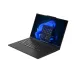 Front view of Lenovo ThinkPad X1 Carbon Gen 13 Aura Edition Laptop displaying Windows 11 Start menu & professional design.