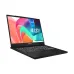 MSI Modern 14 H D2RMG Laptop front view with thin bezel display, vibrant background, and sleek black design.