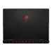 Rear view of MSI Raider A18 HX A9WHG Laptop with red dragon logo and cooling vents above I/O ports.