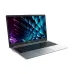 Angled side view of open Tecno MEGABOOK K15S Ryzen 5 laptop displaying display and keyboard.
