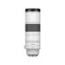 Front profile view of Canon RF 200-800mm f/6.3-9 IS USM lens standing vertically displaying Canon logo and 200-800 model text