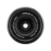Frontal view of Fujifilm Fujinon XC 15-45mm f/3.5-5.6 OIS PZ zoom lens showing front element and 52mm filter thread