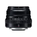 Side view of Fujifilm Fujinon XF 35mm f/2 R WR prime lens standing vertically showing aperture ring and 35 marking