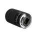 Rear angled view of Sony E 55-210mm f/4.5-6.3 OSS lens showing metal E-mount base and electronic contact pins