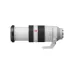 Side profile of Sony FE 100-400mm f/4.5-5.6 GM OSS telephoto zoom lens extended at maximum focal length with tripod foot