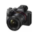 Angled view of Sony FE 20mm f/1.8 G ultra-wide prime lens mounted on a black Sony Alpha 7 III camera body