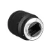 Rear perspective view of Sony FE 28-70mm f/3.5-5.6 OSS zoom lens showing metal E-mount ring and contact pins