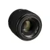 Front three-quarter view of Sony FE 50mm f/1.8 full-frame prime lens showing front element and 49mm filter thread