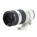Angled front view of the Sony FE 70-200mm f/4 G OSS Lens showing its zoom barrel and tripod collar