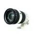 Front angled view of the Sony FE 70-200mm f/4 G OSS Lens with its large front element and attached tripod mount