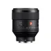 Side view of Sony FE 85mm f/1.4 GM lens showing G Master logo, AF/MF switch, focus hold button, and aperture ring