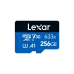 Lexar High-Performance 633x 256GB MicroSDXC UHS-I Memory Card with Adapter