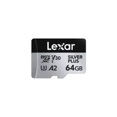 Lexar Professional SILVER PLUS 64GB microSDXC UHS-I Memory Card