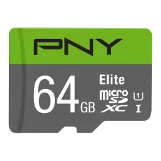 PNY Elite 64GB Class-10 Micro SD Memory Card