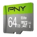 PNY Elite 64GB Class-10 Micro SD Memory Card