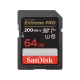 SanDisk Extreme PRO 64GB 200mbps SDXC UHS-I Memory Card ( SDSDXXU-064G-GN4IN )