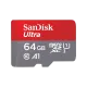 SanDisk Ultra SQUAB 64GB MicroSDXC UHS-I Memory Card (SDSQUAB-064G-GN6MN)