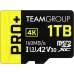 TEAM A2 PRO+ 1TB MicroSDXC UHS-I U3 V30 Memory Card with Adapter