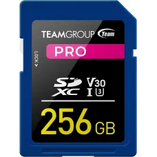 TEAM PRO 256GB SDXC UHS-I U3 V30 4K Memory Card