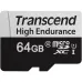 Transcend USD350V U1 64GB High Endurance MicroSD Memory Card with Adapter