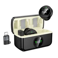 Hoco L22 Type-C & Lightning Dual Mic Lavalier Wireless Microphone