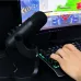 Desk setup view of the Meetion MT‑MC20 Wired Gaming Microphone used beside a keyboard during gaming or streaming.
