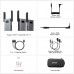 SYNCO WMic-TS Dual Camera-Mount UHF Wireless Omni Lavalier Microphone System Black