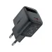 ACEFAST A113 20W GaN charger with USB-C port, compact black design, EU plug, fast charging support