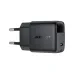 ACEFAST A115 USB-C fast charger front view with branding, sleek compact body, modern design, EU plug.