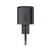 ACEFAST A118 30W GaN wall charger front view, compact black body with vertical logo branding and EU plug.