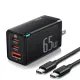 Baseus GaN5 Pro Fast Charger 2C+U 65W CN Adapter
