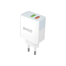 BWOO BO-CDA132 30W 2 Port Fast Wall Charger Adapter