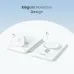 Angled view of BWOO BO-WL24 15W 3 in 1 Wireless Charger highlighting elegant foldable design with separate charging pads displayed
