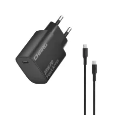 CHARG FastAmp 25W PD Type-C Charger Adapter With Type-C Cable