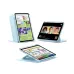 Multi-angle showcase of the blue ESR Flip Magnetic Case with Pencil Holder For iPad Air 4/5/ 11.