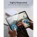 Front handheld view of ESR UltraFit Classic Screen Protector for iPad Air 11 (2024/25)-2 Pack highlighting touch sensitivity.