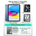 ESR UltraFit Classic Screen Protector for iPad showing simple 2-step installation with alignment tray.