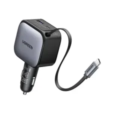UGREEN EC602 60W Car Charger with Retractable Cable #55212B
