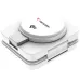 White foldable Verbatim WCDQi201 3-in-1 Qi2 wireless charging stand.