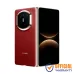 red foldable Huawei Mate X7 with visible front and back side