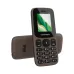 Brown Symphony A21 phone with numeric keypad, small display, and rear speaker grille design.