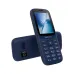 Blue Symphony D11 phone with numeric keypad, small display, and rear speaker grille design.