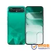 Tecno Camon Slim jungle green variant with geometric textured back panel and slim body with modern display