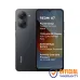 Redmi A7 smartphone in black color showing front display and dual rear cameras with listed features and specifications on screen