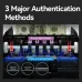 Detailed internal view of Deli ET903 Money Counting Machine showing sensor and light modules for bill detection.